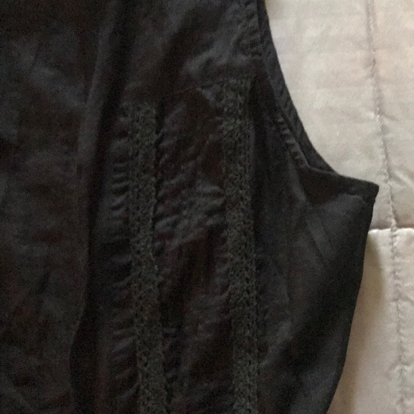 ARDEN B (S) BLACK TIE WAIST DRESSY OPEN TANK EUC - Picture 5 of 6